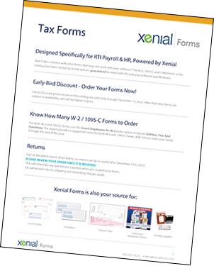 Tax Forms Catalog
